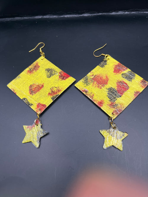Wild Child Leopard Diamond Drop Earrings