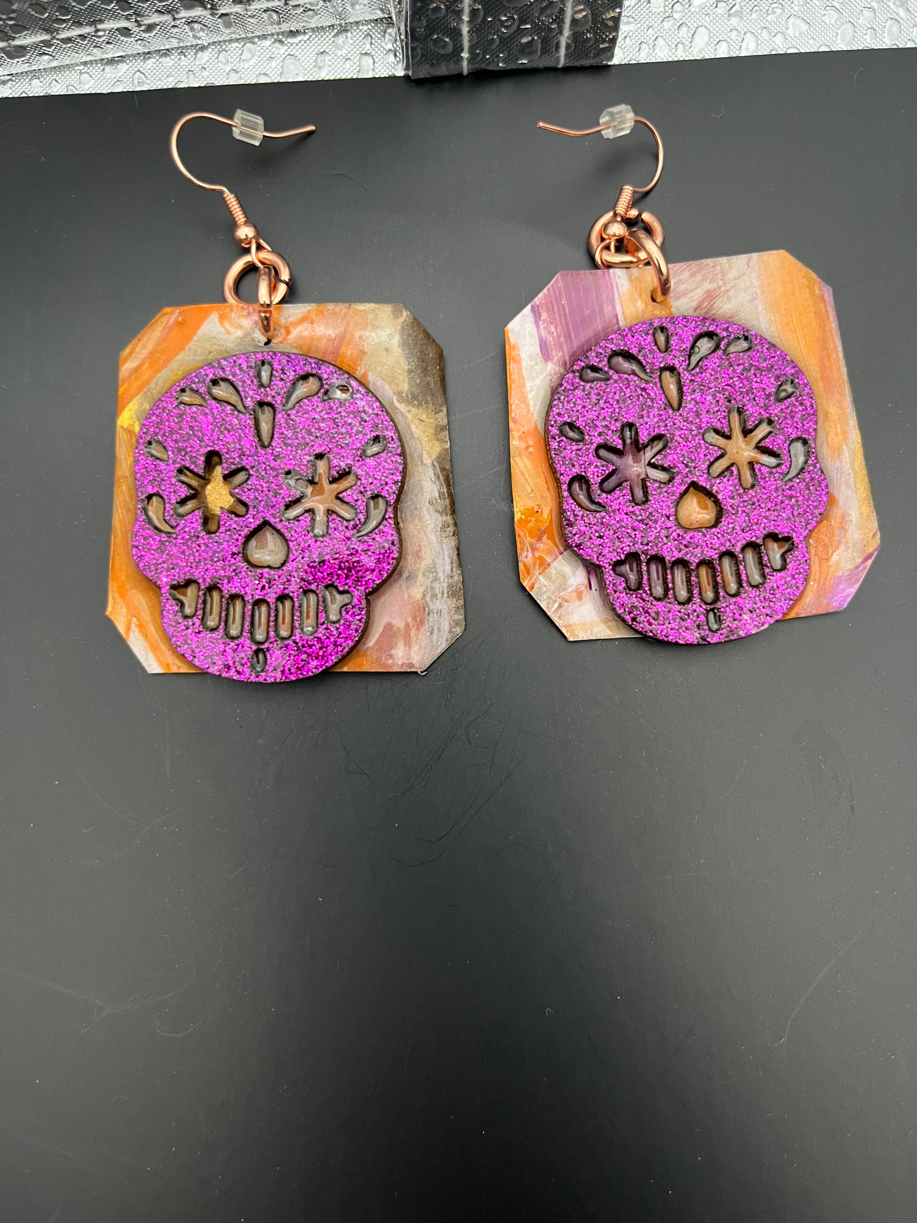 Paper Skeleton Earrings A
