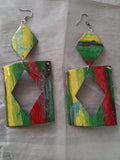 Tropical Paper Earrings